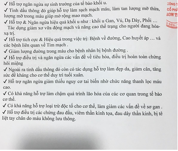 Tác dụng của tinh dầu thông đo