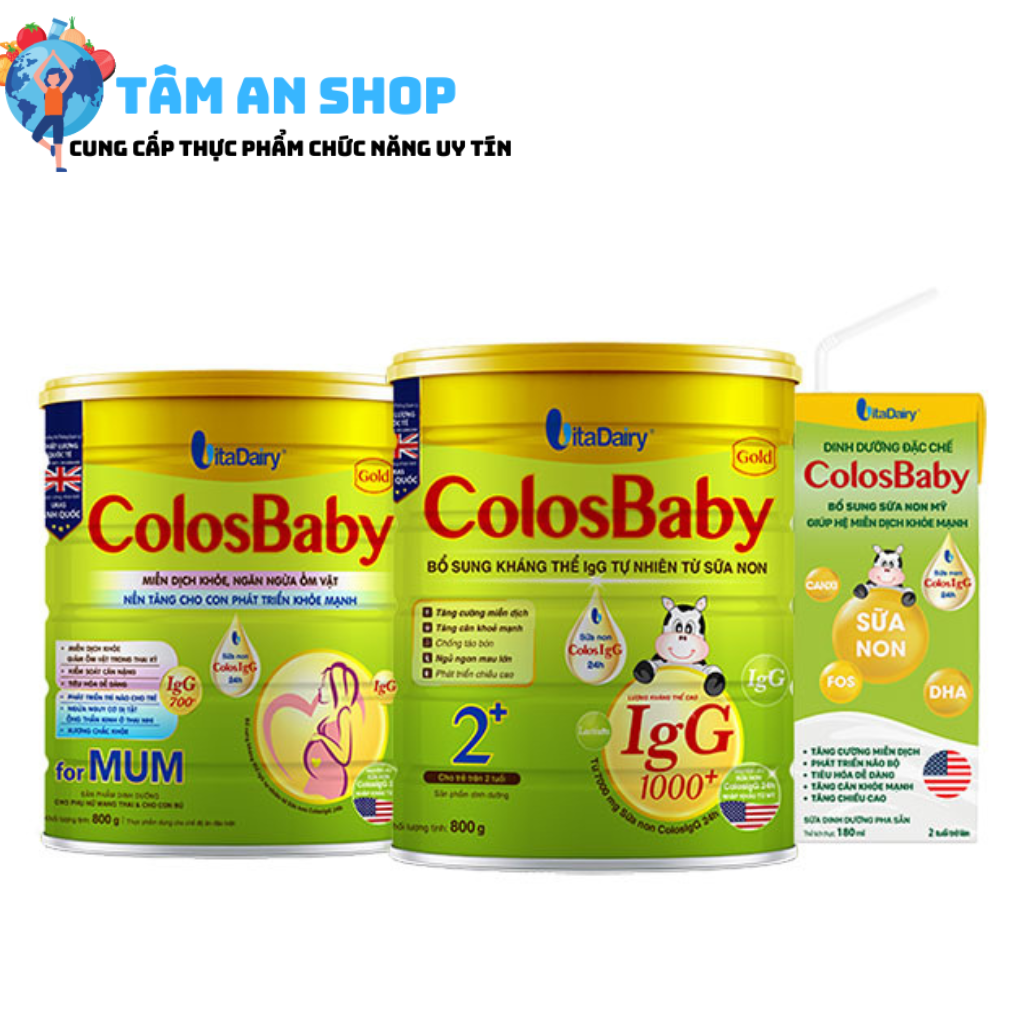 Sữa non Colos Baby được làm từ các dòng dinh dưỡng quý giá