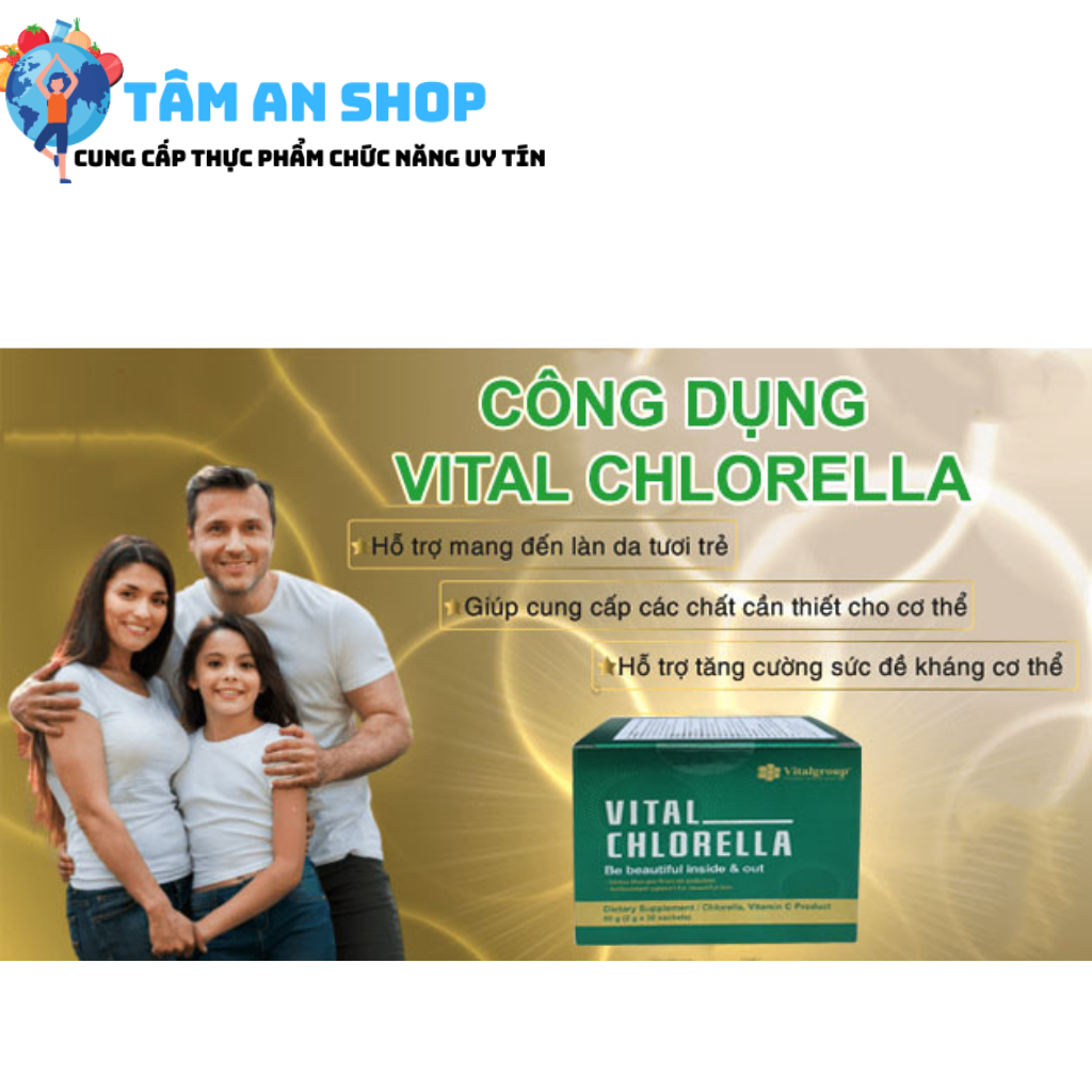Hàng loạt công dụng sức khỏe tuyệt vời đã có tại Vital Chlorella