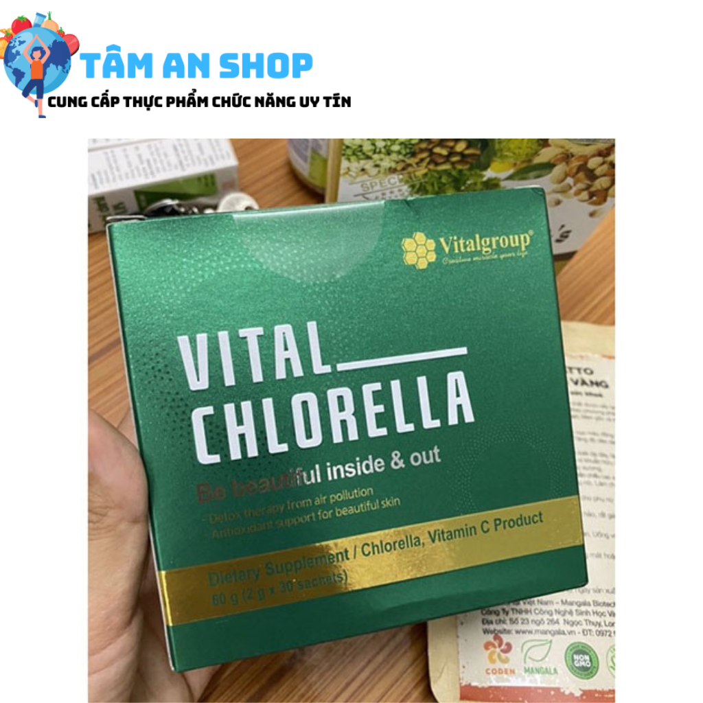 Vital Chlorella giúp loại bỏ độc tố khỏi cơ thể