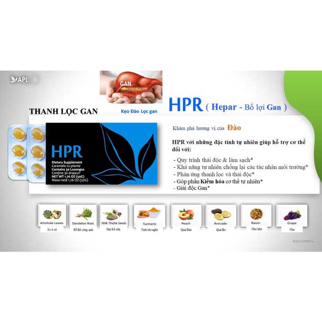 HPR- Viên ngậm thải độc gan APLGo có tốt không?