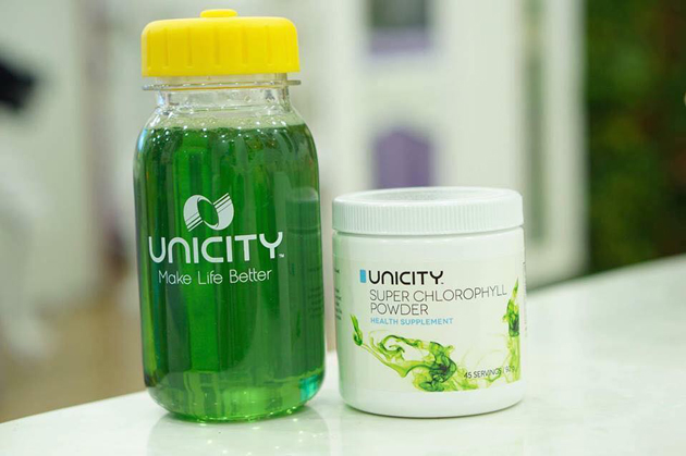 Vitamin E cũng góp mặt trong diệp lục Unicity