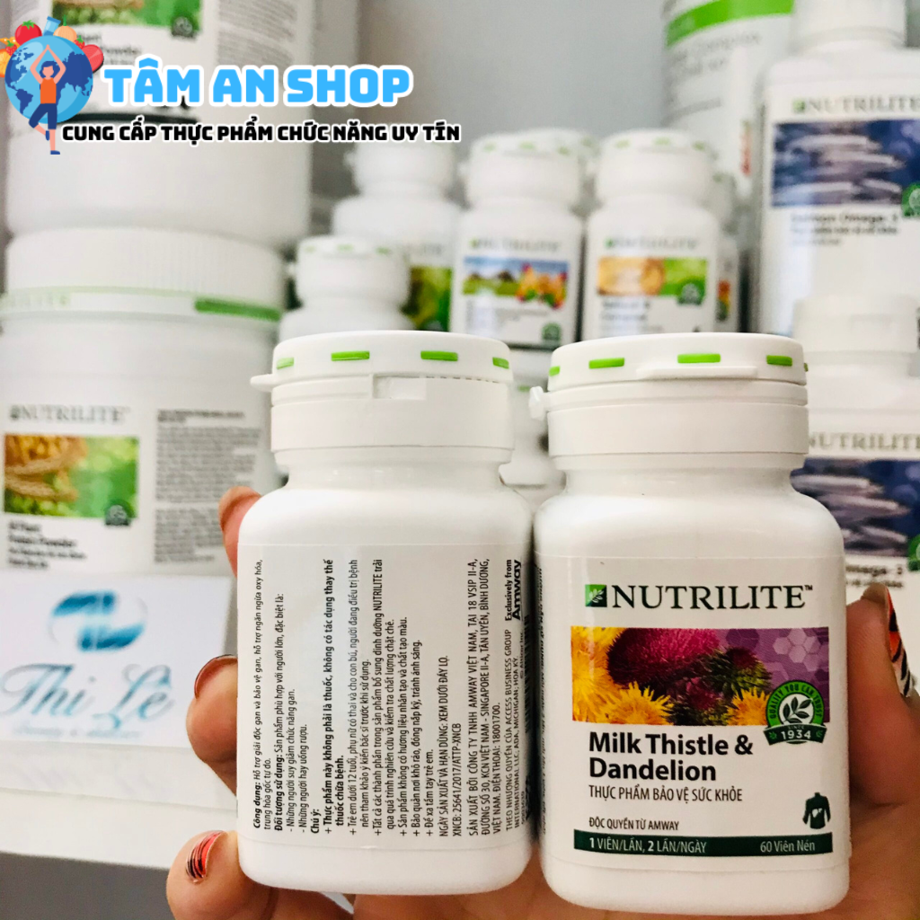 Nutrilite Milk Thistle & Dandelion giúp đào thải độc tố ở gan