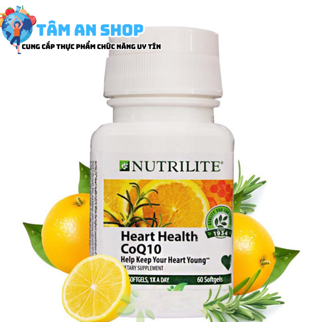 Nutrilite Heart Health CoQ10 với giá: 950.000 vnđ/hộp/60 viên
