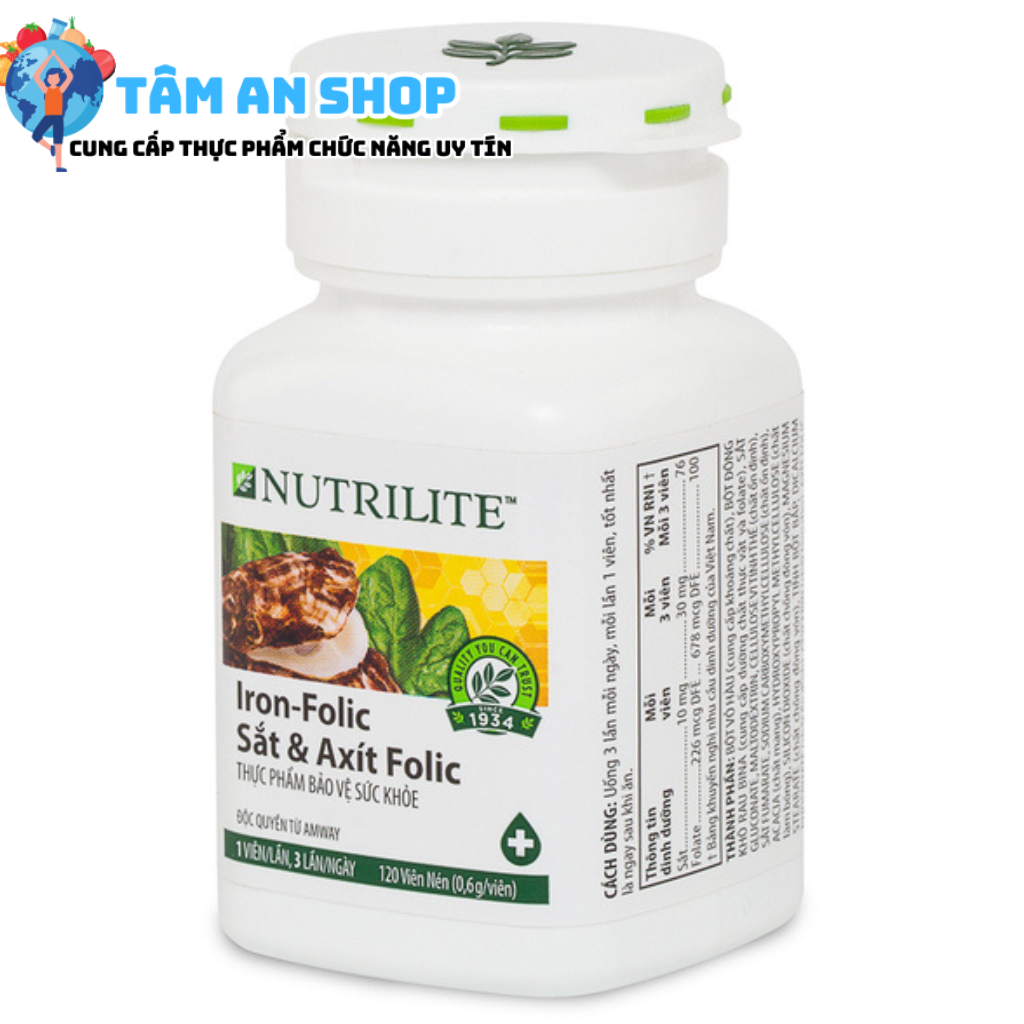 Nutrilite Sắt Và Axit Folic dùng cho mọi đối tượng