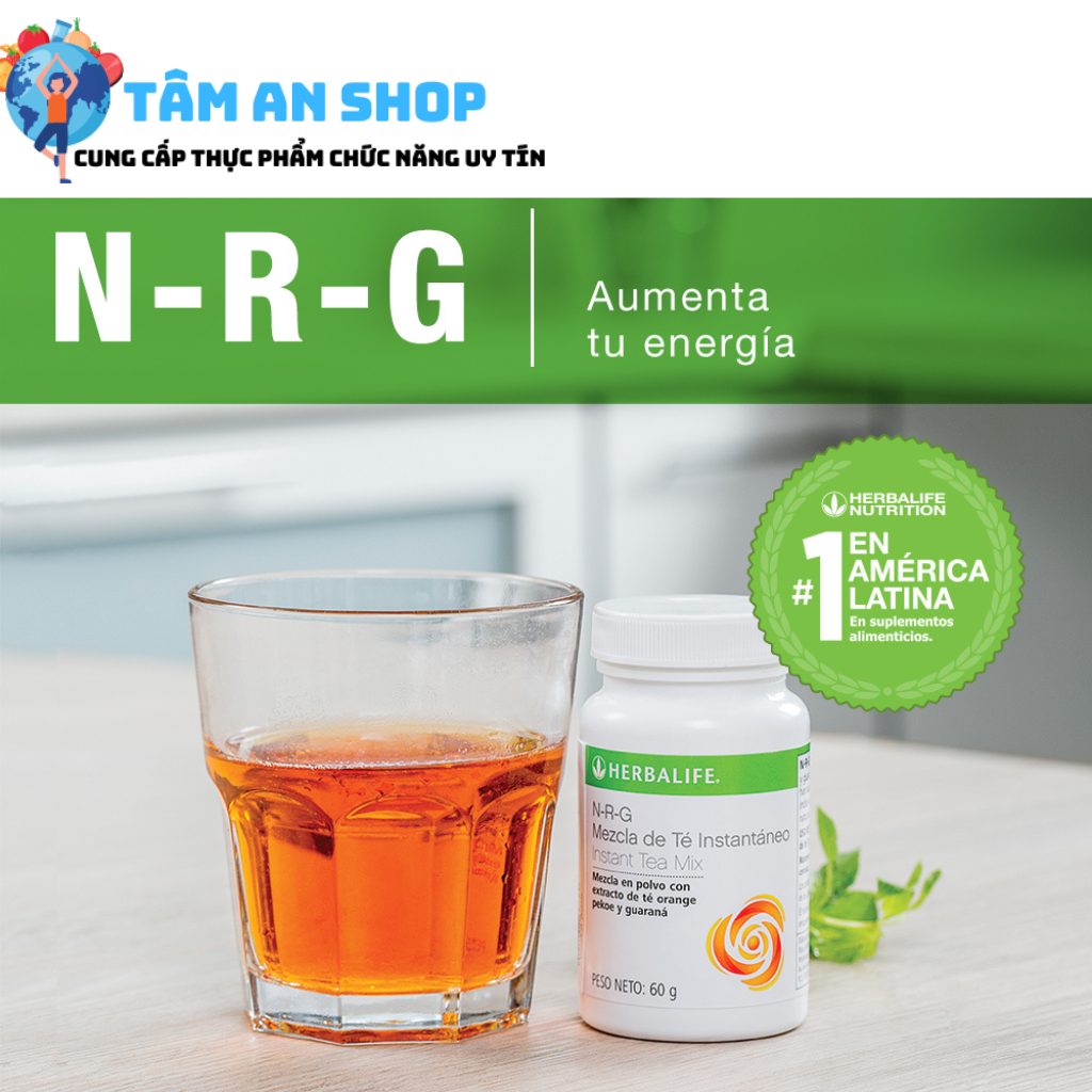 NRG Herbalife khiến cơ thể sảng khoái hơn, khỏe mạnh hơn
