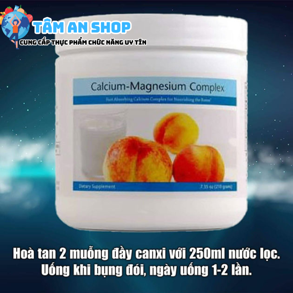 Với Calcium Magnesium Complex, liều lượng khuyến cáo mỗi ngày là từ 1 đến 2 lần