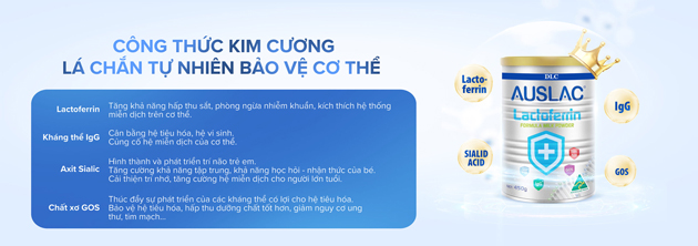 Hữu ích sử dụng của sữa non Auslac DLC