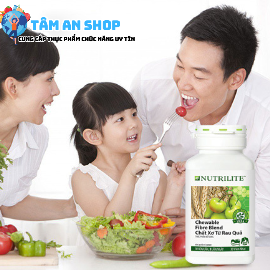 Nutrilite Chewable Fibre Blend giúp con hấp thụ dinh dưỡng tốt hơn