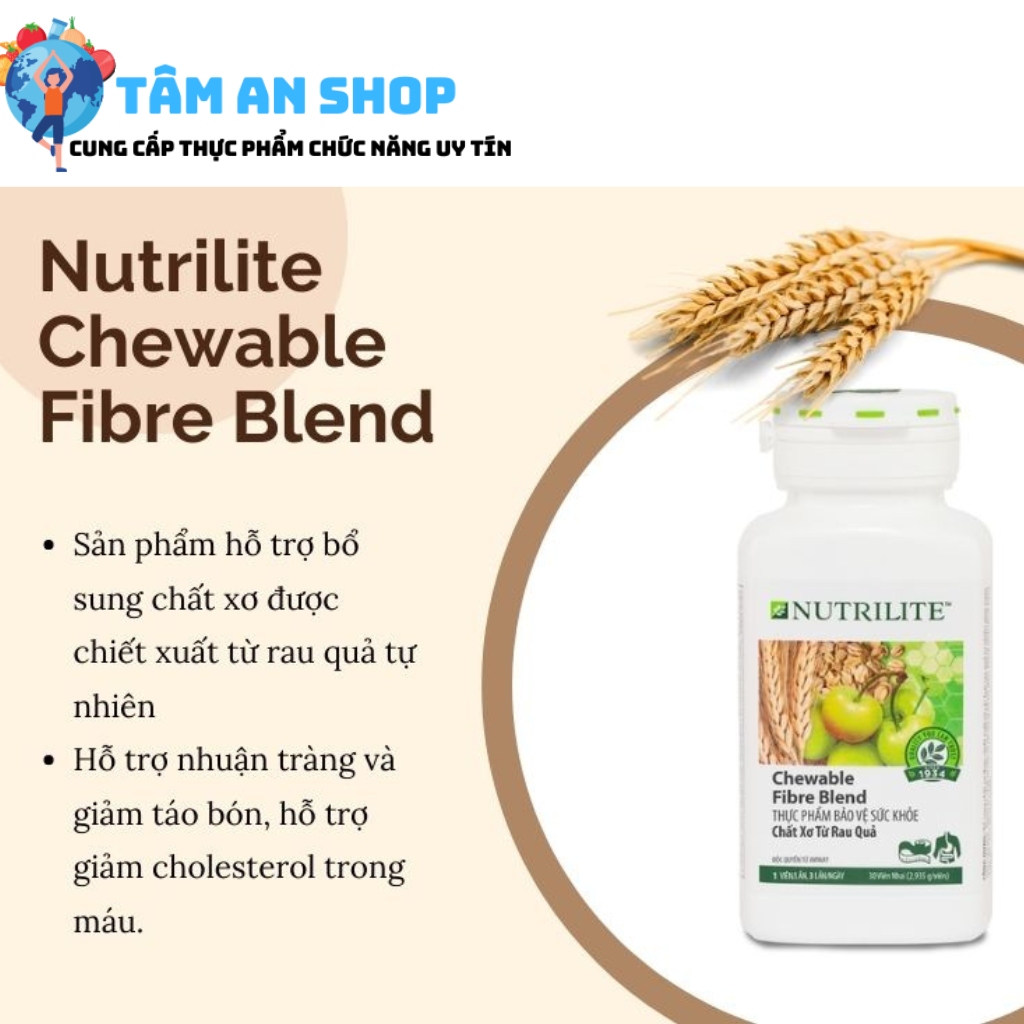 Công dụng của Nutrilite Chewable Fibre Blend