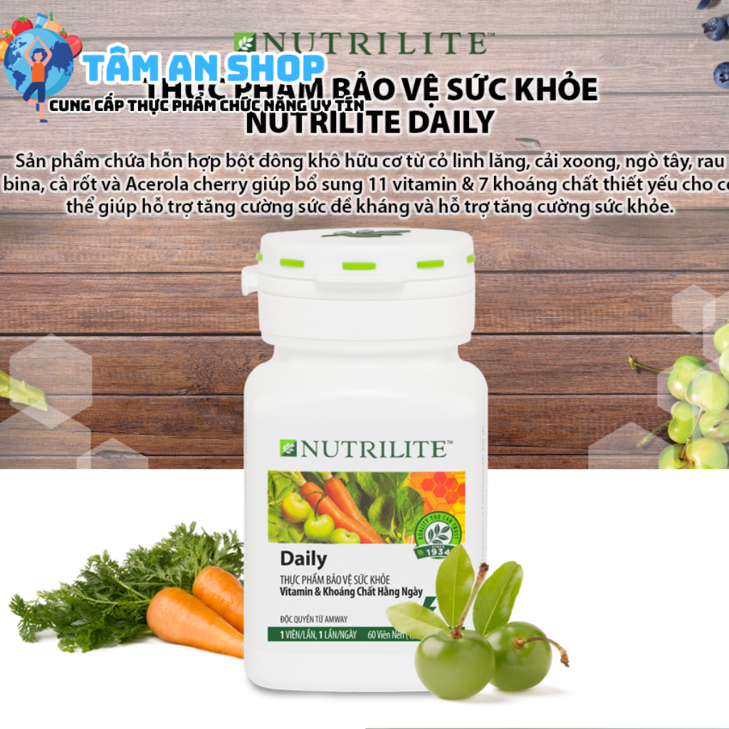 Nutrilite Daily được nghiên cứu và phát triển từ tập đoàn Nutrilite nổi tiếng thế giới