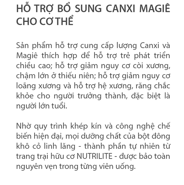 Việc bổ sung canxi và magiê cho cơ thể mỗi ngày là rất cần thiết