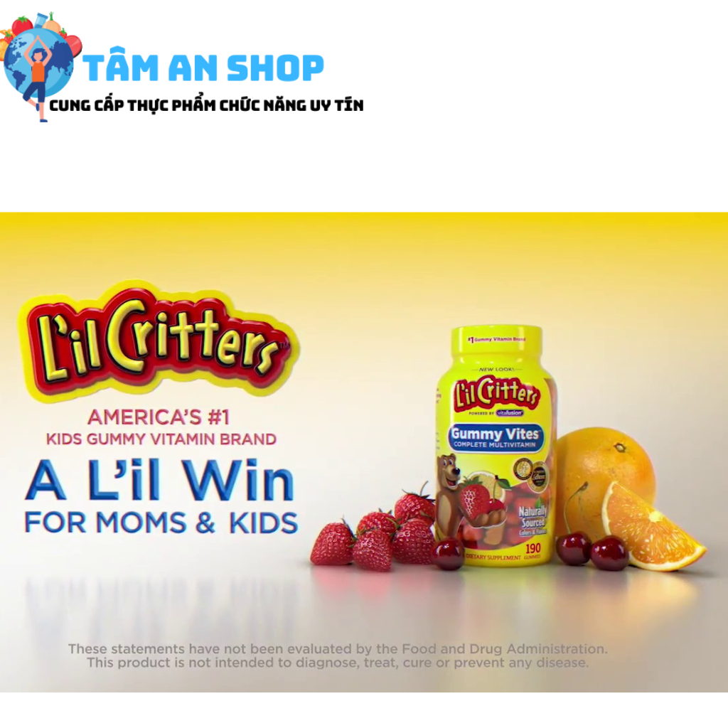Nhanh tay cho con tận hưởng dinh dưỡng từ L’il Critter Gummy Vites, ba mẹ nhé!