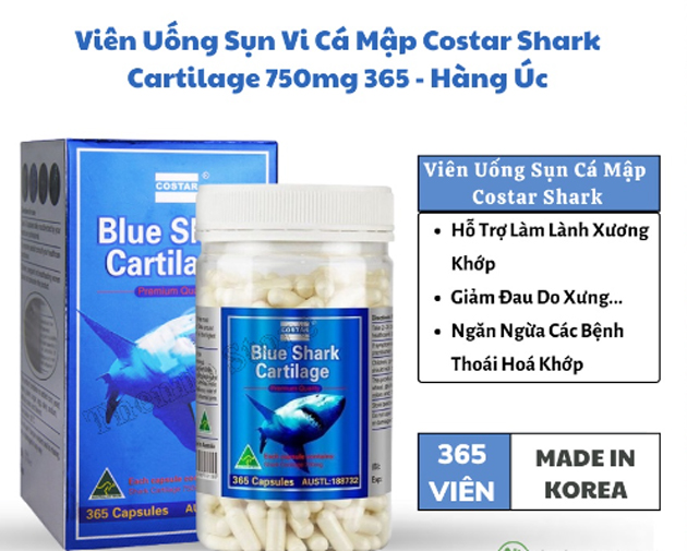 Hướng dẫn sử dụng Costar Shark Cartilage đúng cách