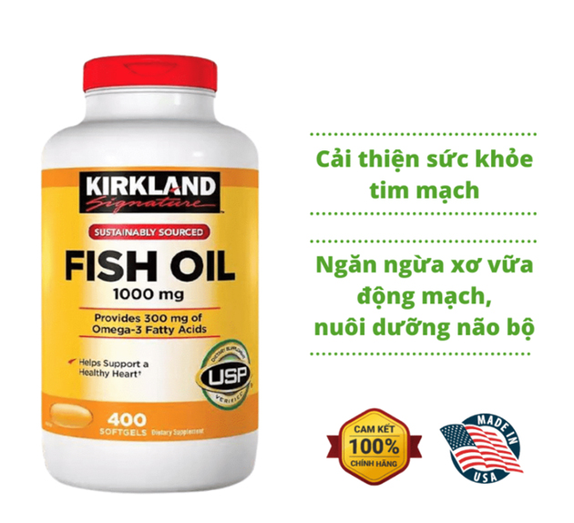Một số lợi ích từ dầu cá Kirkland