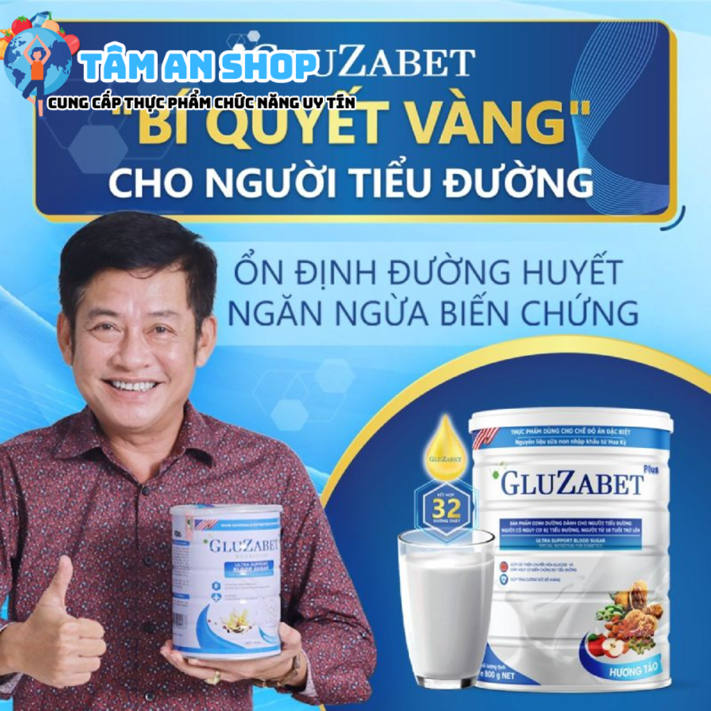 Sữa tiểu đường Gluzabet đang được bán công khai tại Tâm An Shop