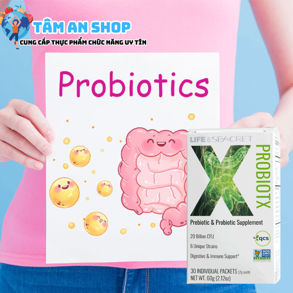 Seaccret Probiotics Synbiotics cung cấp hàng tỉ lợi khuẩn cho đường ruột