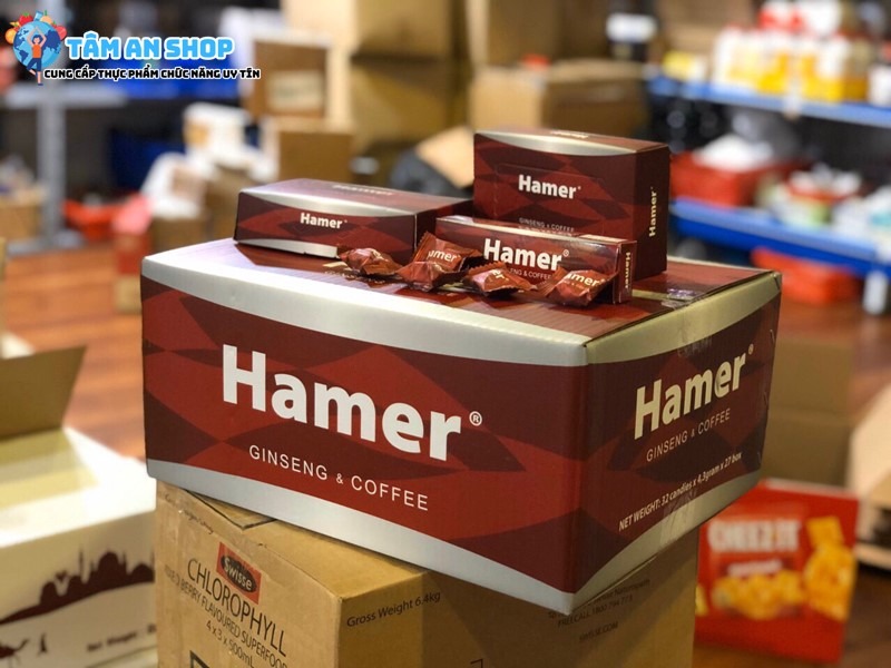 Hamer đỏ Cà Phê Hamer Ginseng & Coffee hàng chính hãng
