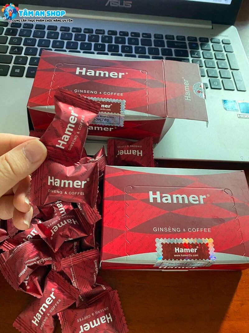 Hamer đỏ Cà Phê Hamer Ginseng & Coffee với nhiều công dụng