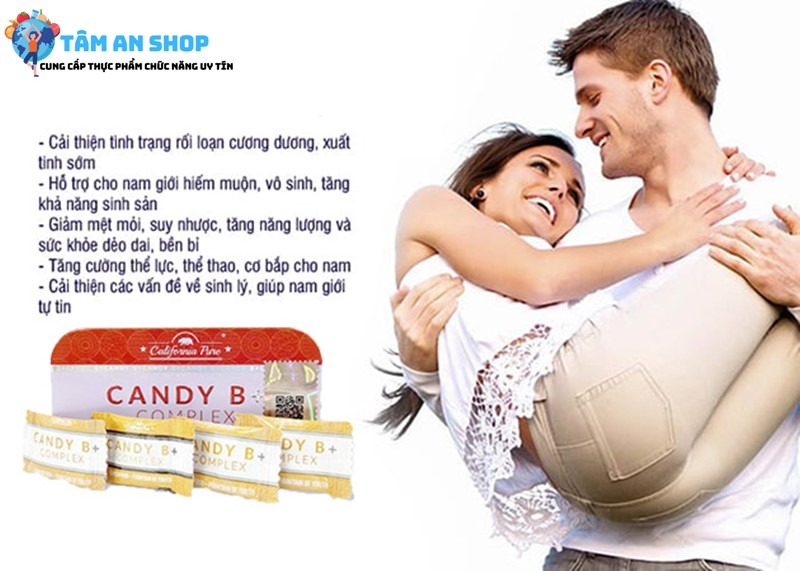 Công dụng của kẹo Candy B dành cho nam giới