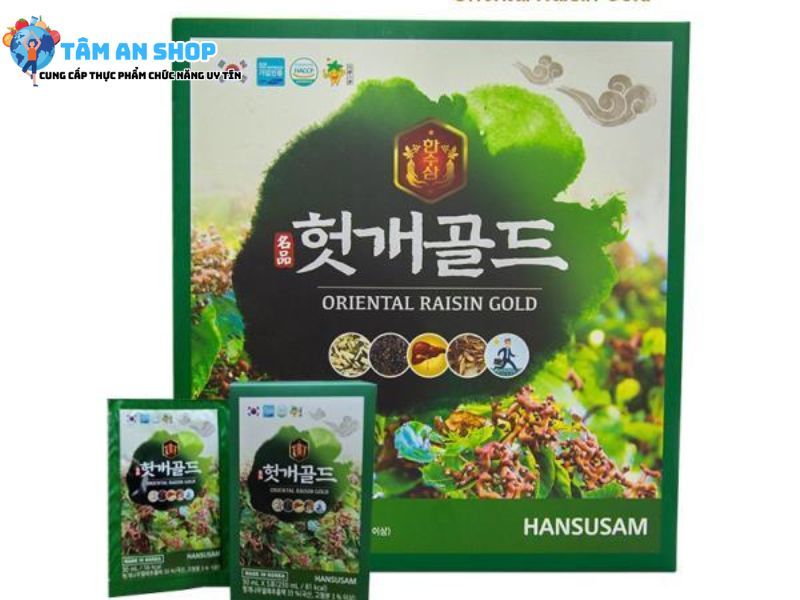 Giải độc gan bằng Hansusam Oriental Raisin Gold
