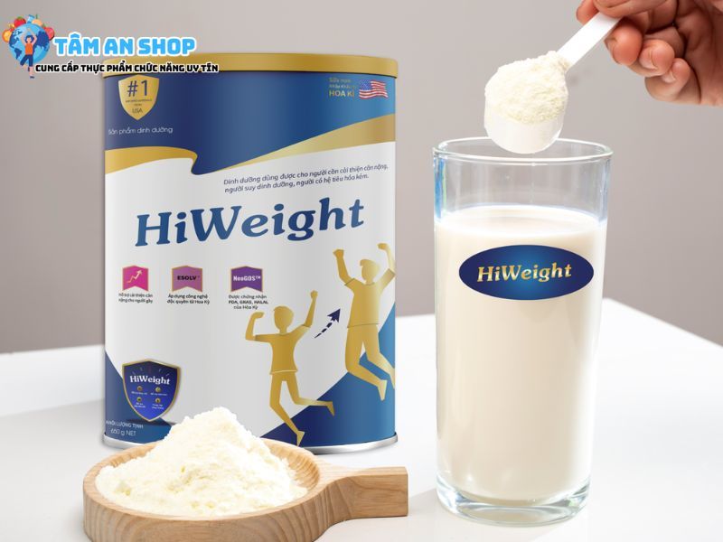 Sữa Hiweight hỗ trợ tăng cân
