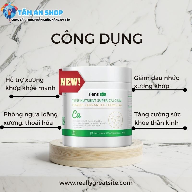 Tiens Nutrient Super Calcium có công dụng gì