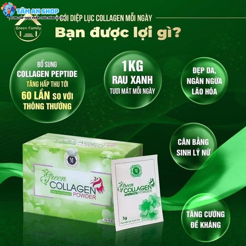 Green Collagen Powder dành cho người thường xuyên mệt mỏi