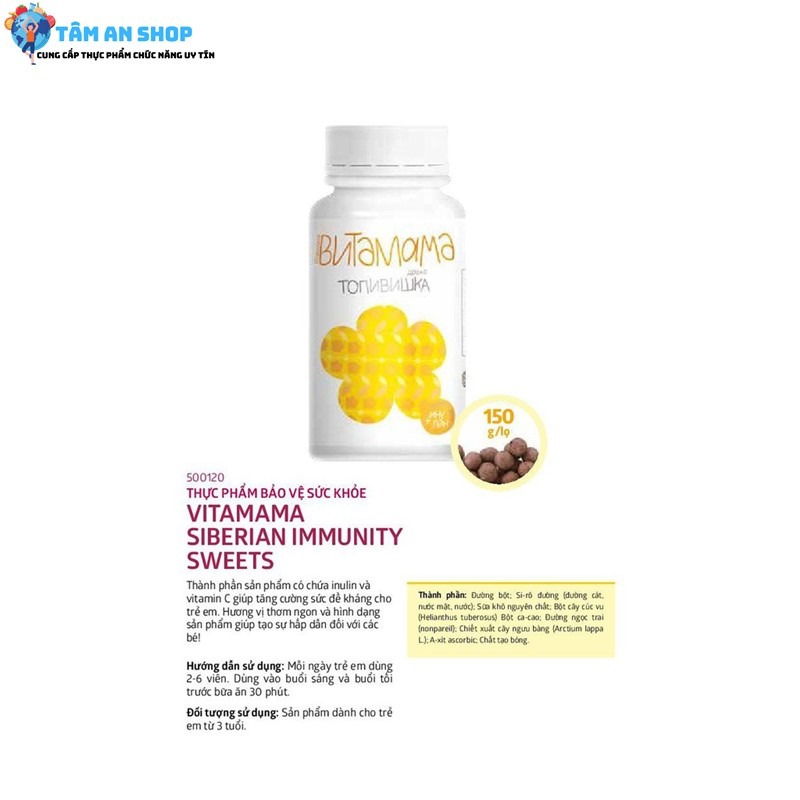 VitaMama Siberian Wellness chứa nhiều dưỡng chất