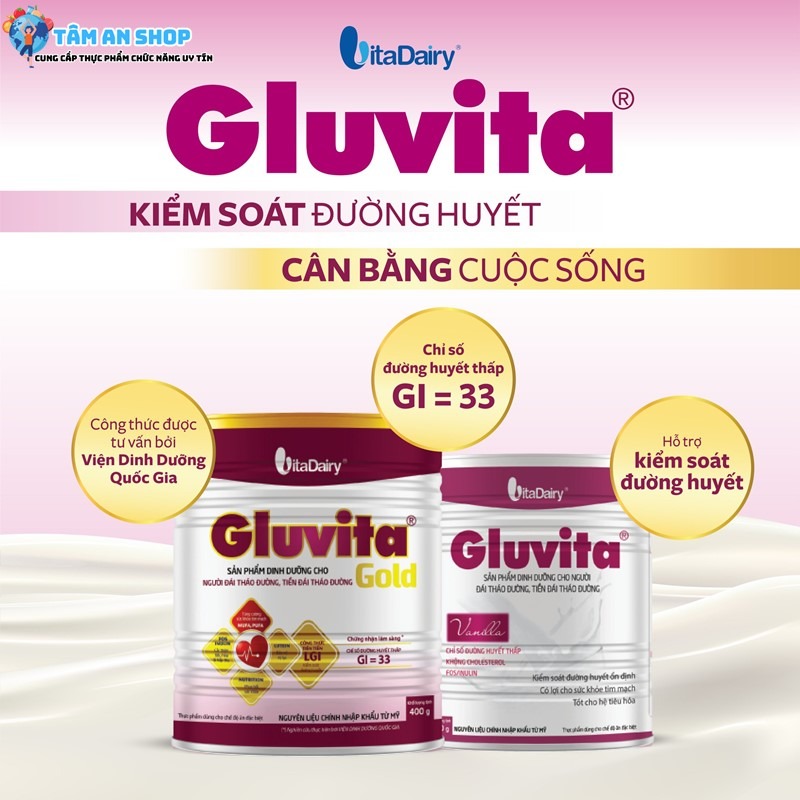Sữa bột Gluvita với nhiều công dụng