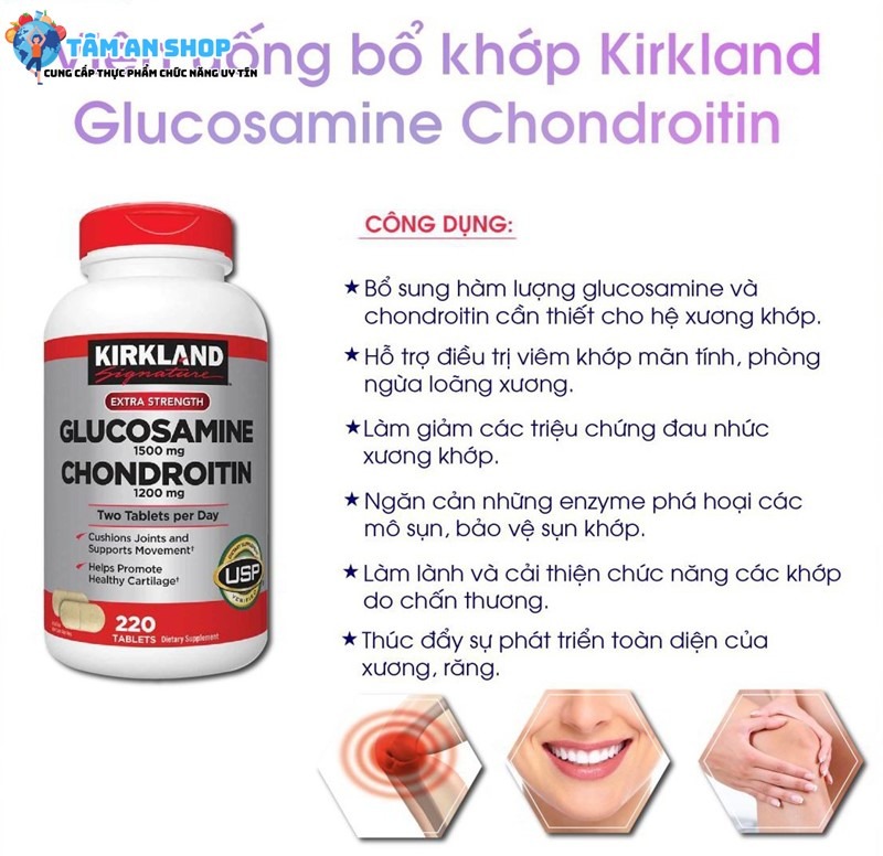 Công dụng của Glucosamine Chondroitin 