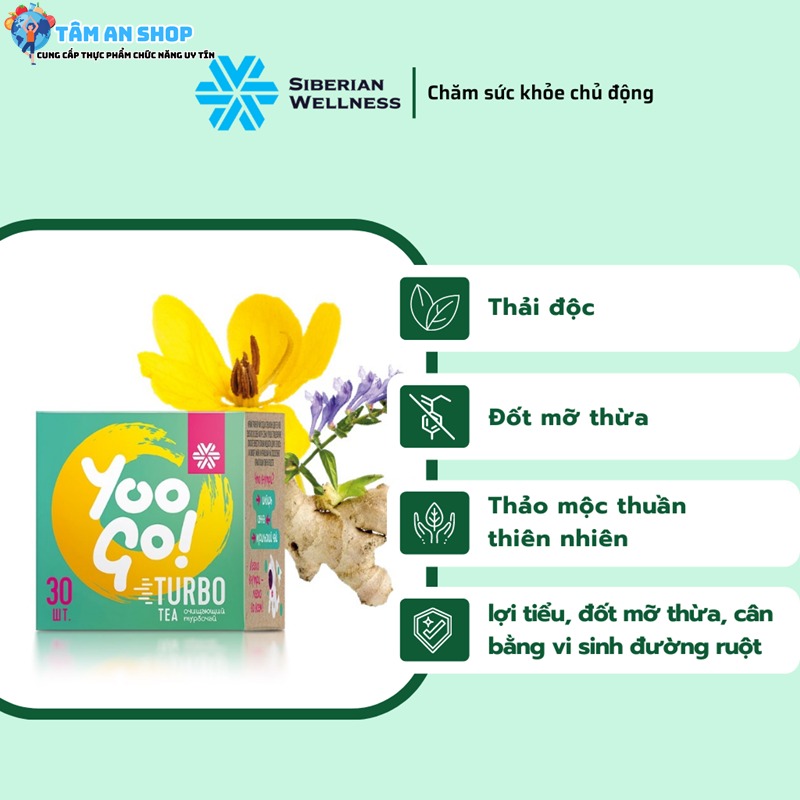 Công dụng của Trà thảo mộc Siberian Yoo Go Wellness