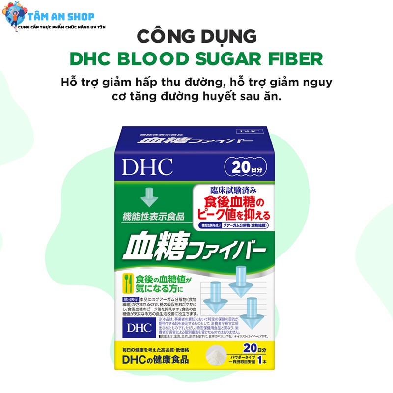 DHC Blood Sugar Fiber với nhiều công dụng