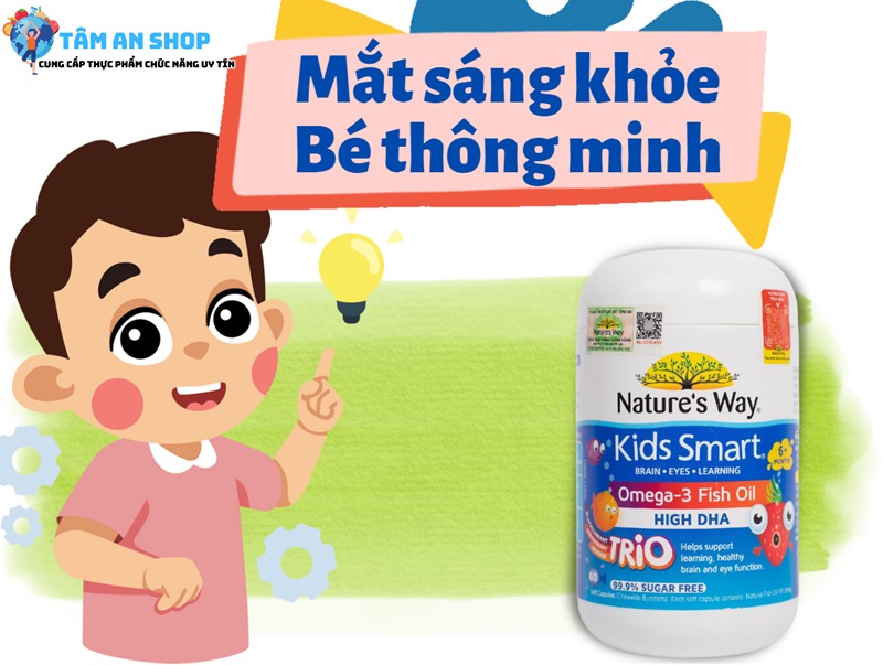 Nature’s Way Kids Smart Omega-3 Fish Oil Trio tốt cho trẻ