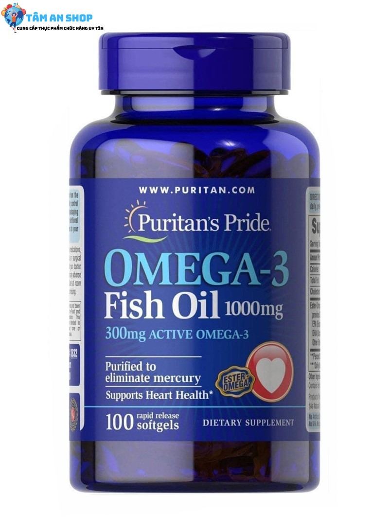 Dầu cá Puritan’s Pride Omega-3 Fish Oil