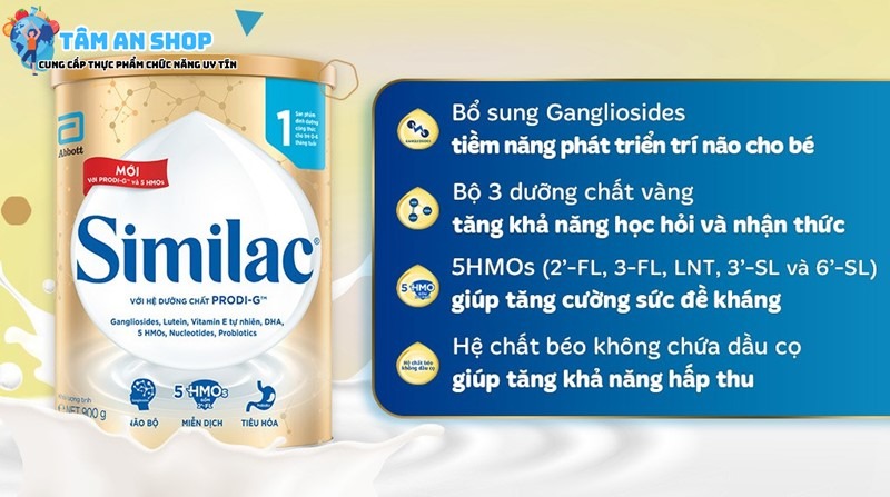 Công dụng của Sữa bột Similac 5G số 1