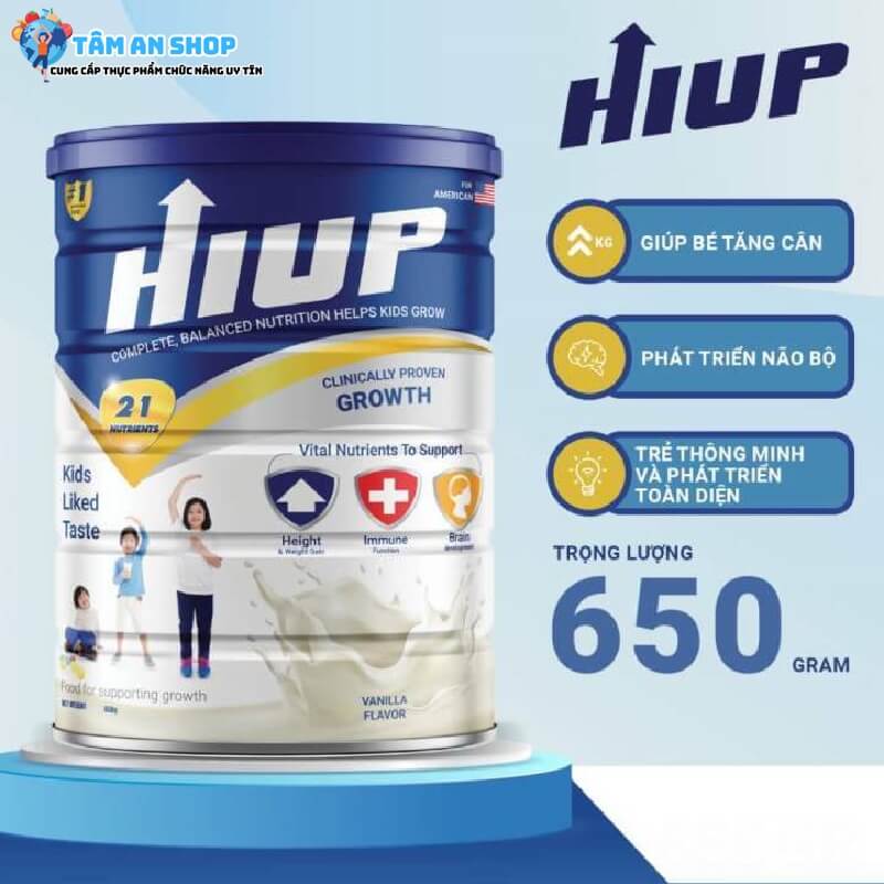 Công dụng của sữa Hiup 650 gram