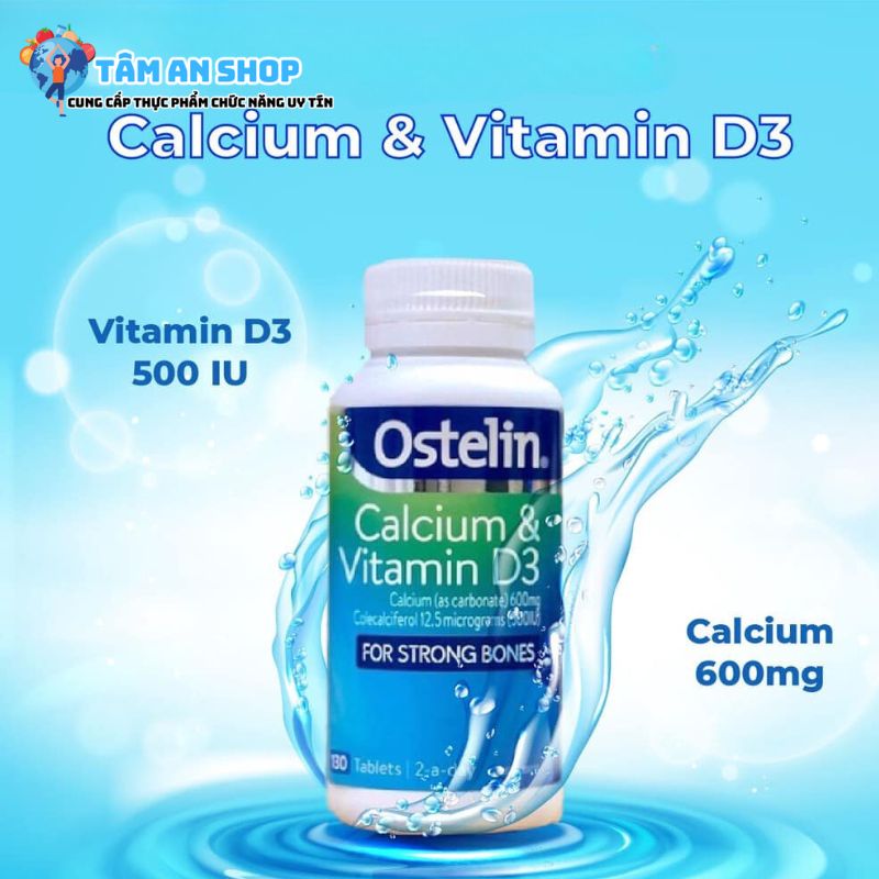 Ostelin calcium & vitamin D3 có thành phần gì