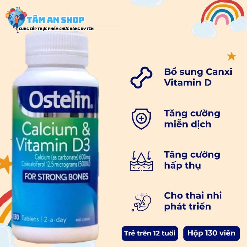 Ostelin calcium & vitamin D3 có tốt không