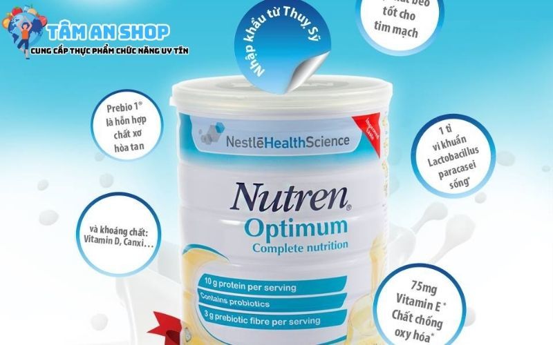 Sản phẩm sữa dành cho người cao tuổi Nutren Optimum
