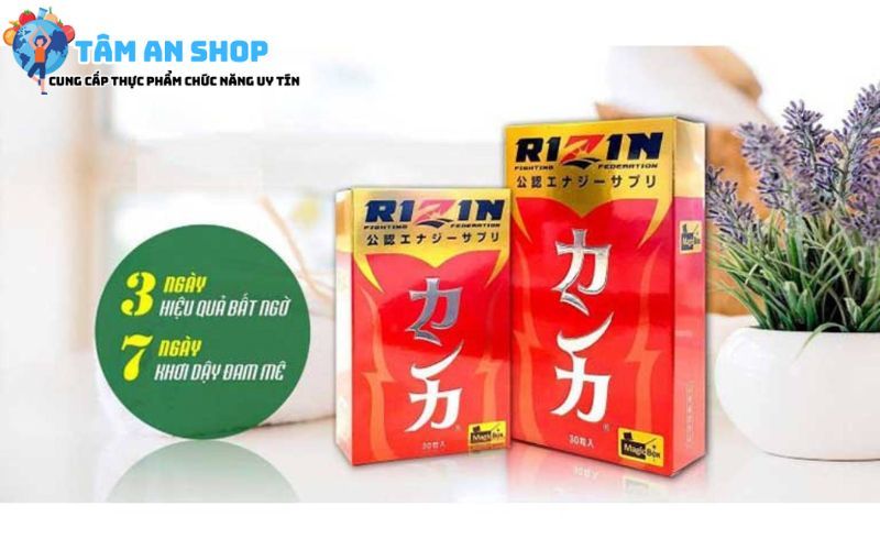 Sản phẩm tăng cường sức khỏe nam giới Rizin 
