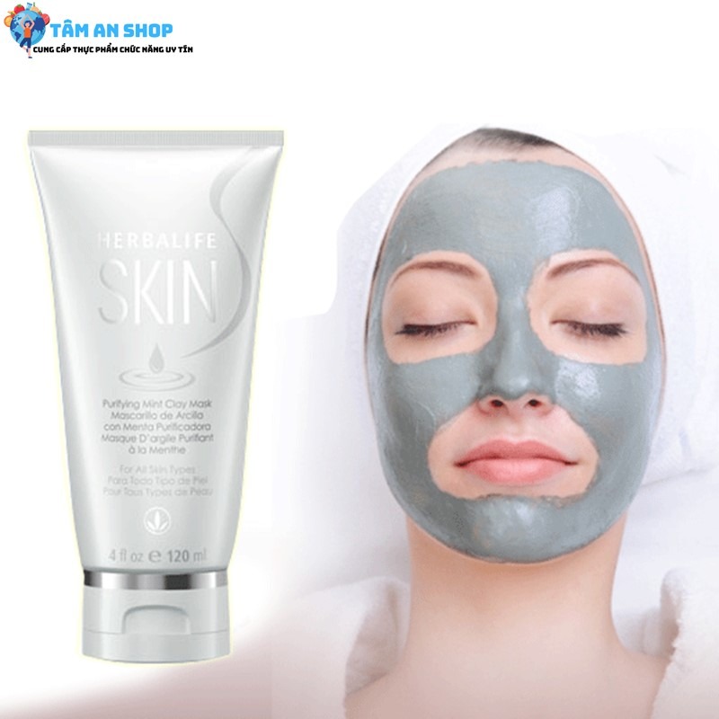 Sử dụng mặt nạ Herbalife Skin Purifying Mint Clay Mask cho làn da đẹp