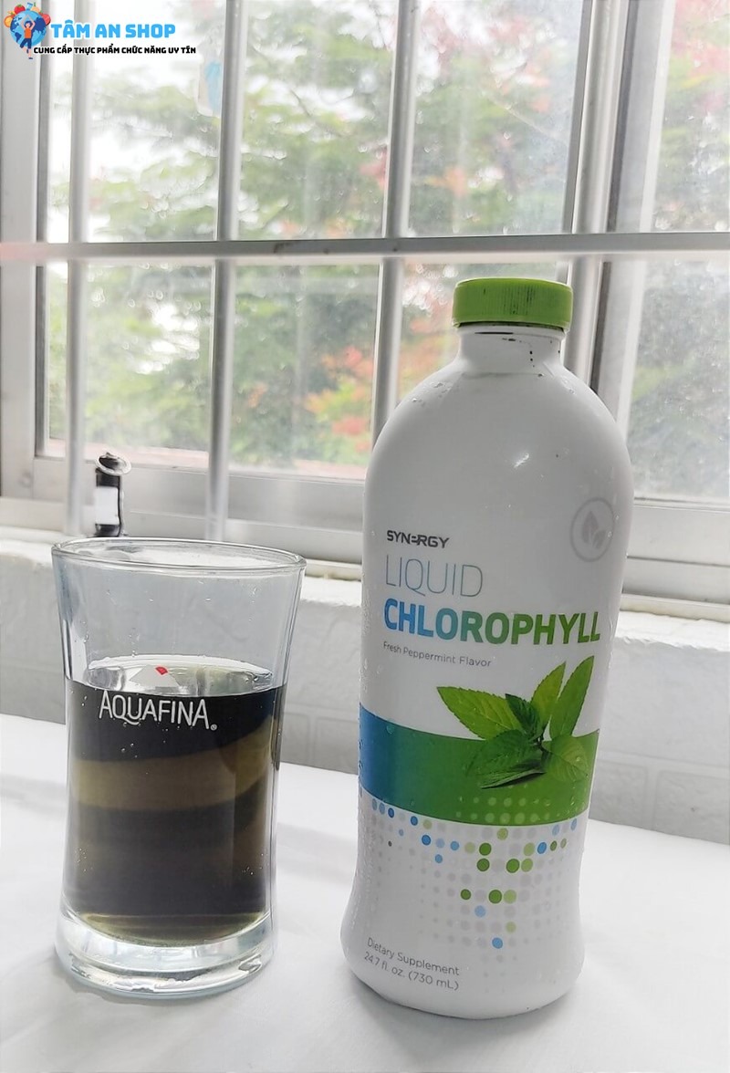 Sử dụng nước Synergy Liquid Chlorophyll mỗi ngày