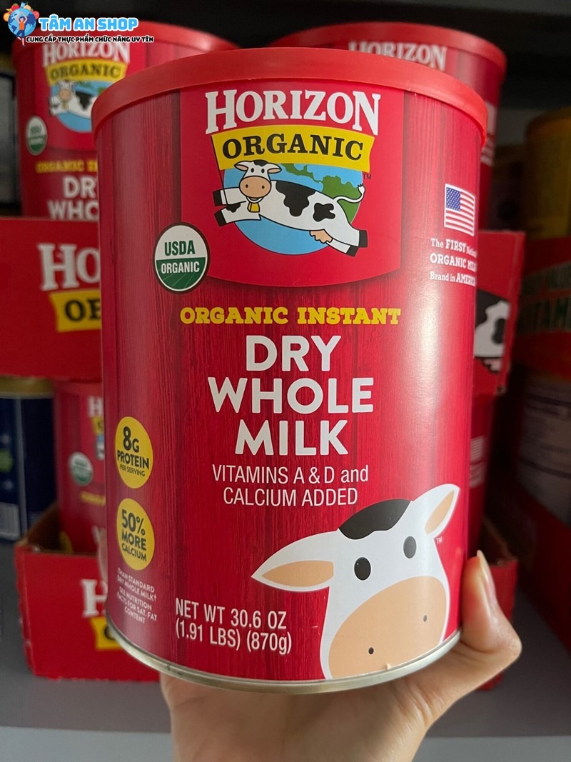 Sử dụng sữa bột Horizon cho trẻ em