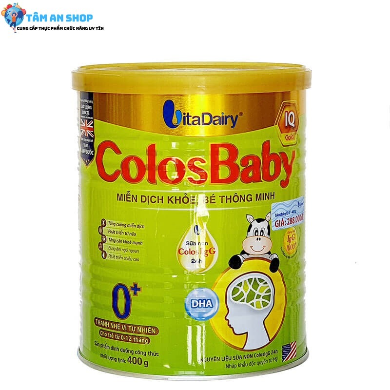 Sữa bột ColosBaby IQ Gold 0+