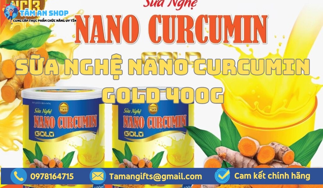 Sữa Nghệ Nano Curcumin Gold 400g