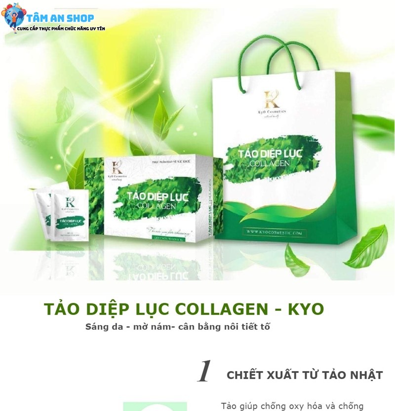 Tảo collagen KYO sản xuất bằng công nghệ hiện đại