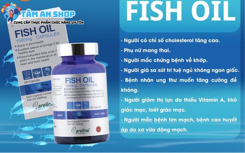 Viên uống Careline Fish oil 1000mg cho phụ nữ mang thai
