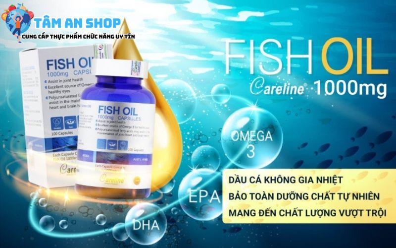 Viên uống dầu cá Careline Fish oil 1000mg
