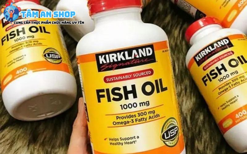 Viên uống dầu cá Kirkland omega 3 fish oil 1000mg 
